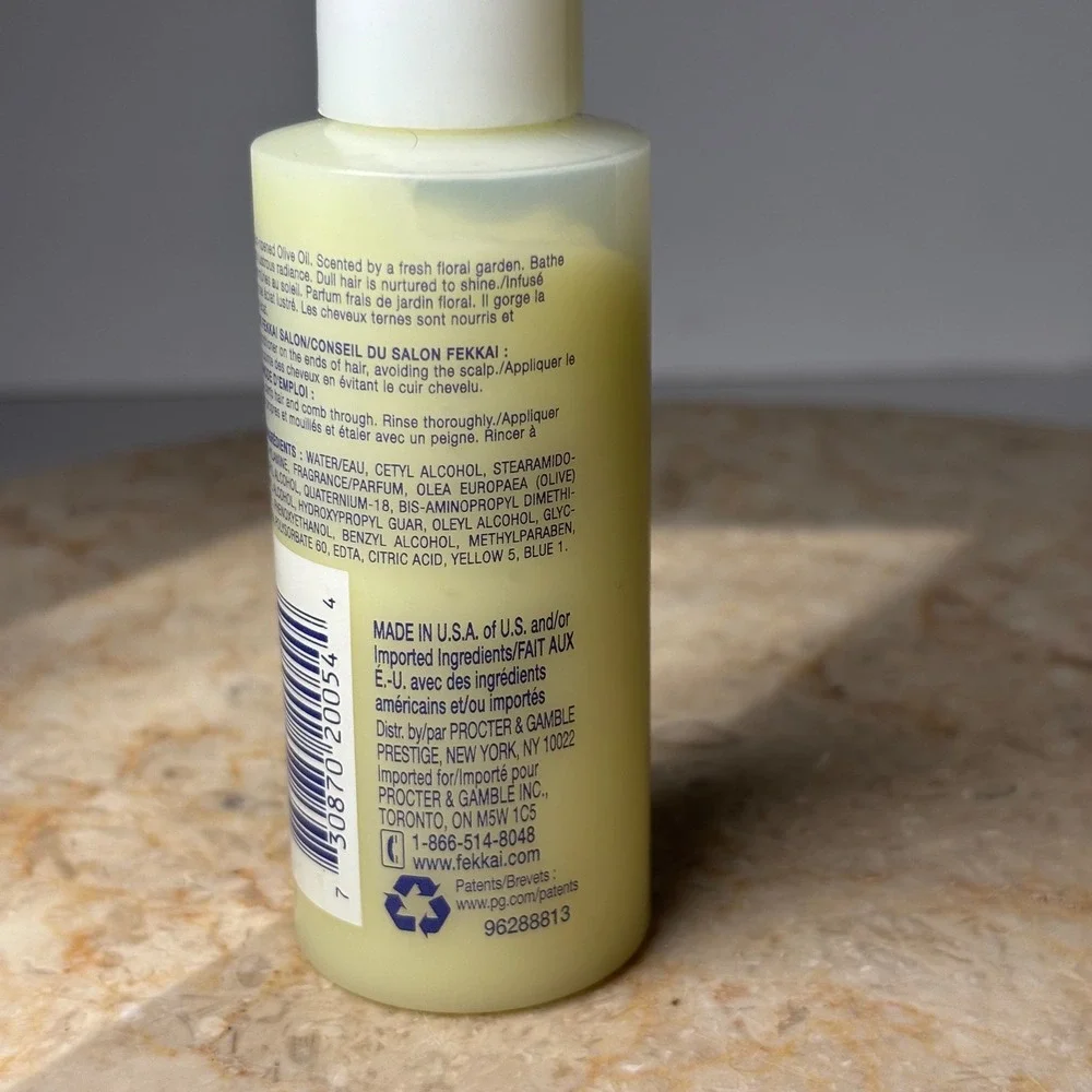 Fekkai Brilliant Glossing Conditioner 2oz Yellow Olive Oil Travel Size Gloss